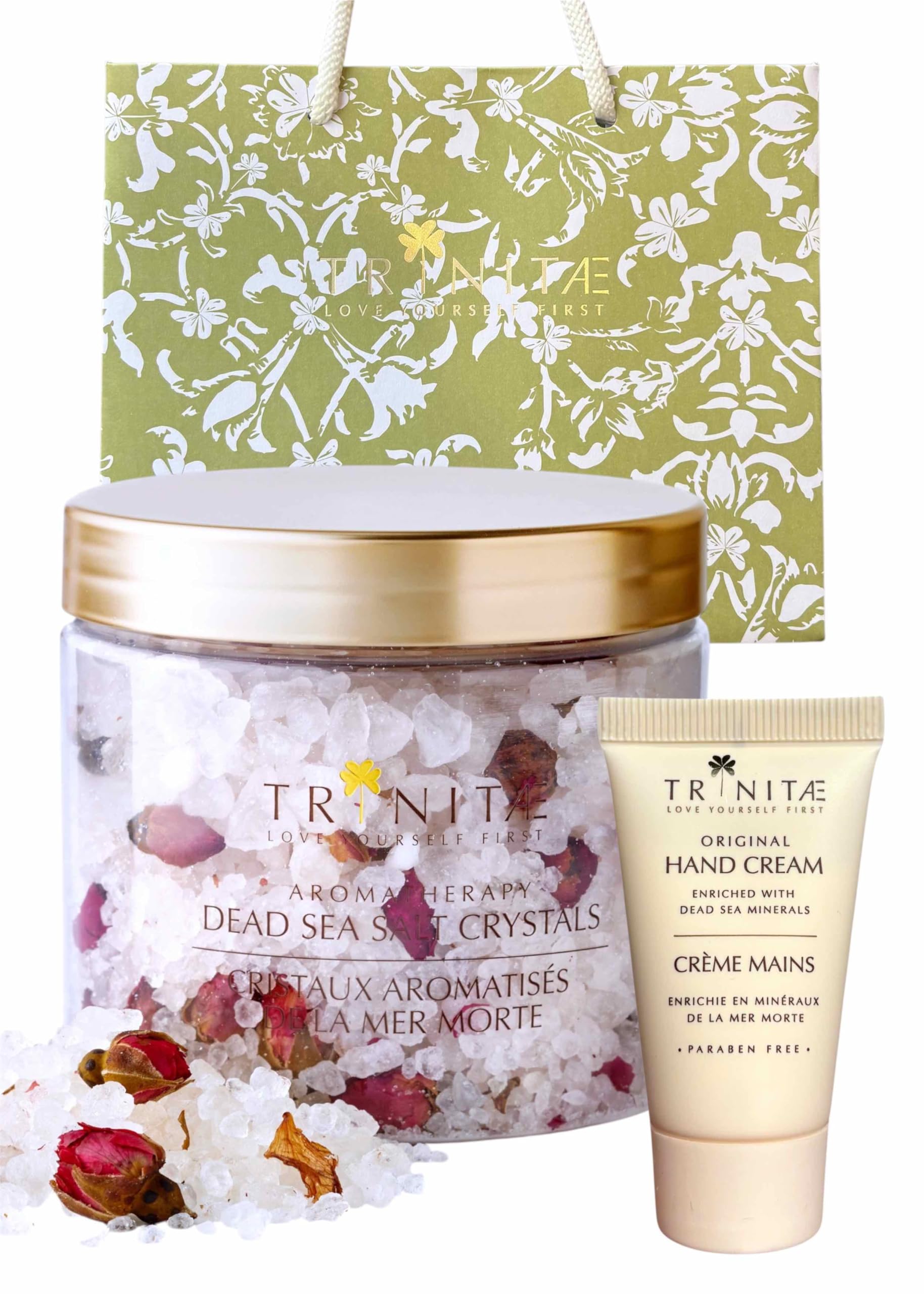 Amazon | 【トリネティ】アロマバスソルト(ローズ)＋ハンドクリーム